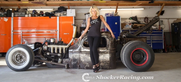 Andrea Kuoni with the Extreme Custom Collision Rat Rod