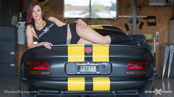 Skylar Baggett for ShockerRacingGirls with a Viper GTS - Photoshoot by Octane Empire