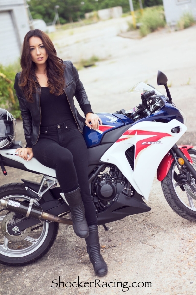 Bex Russ with her Honda CBR - Photos by Mathew Blasi_1
