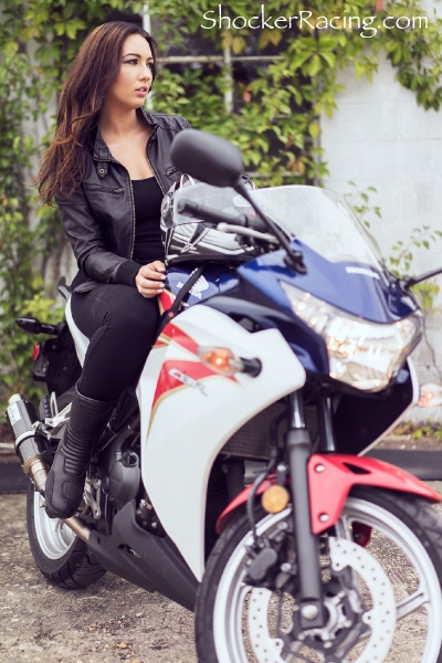 Bex Russ with her Honda CBR - Photos by Mathew Blasi_5