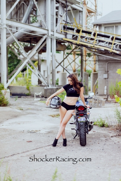 Bex Russ with her Honda CBR - Photos by Mathew Blasi_9