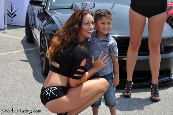 Bex Russ with a fan at Mustang Week 2016