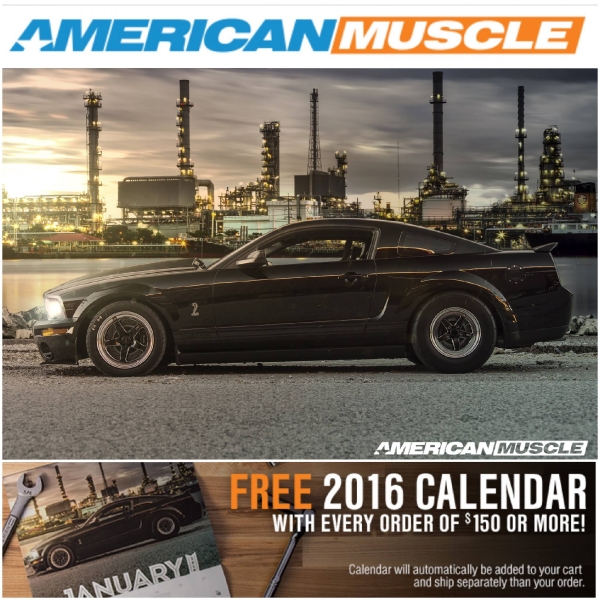 JD Joyride TV's Shelby Mustang in the American Muscle 2016 Calendar