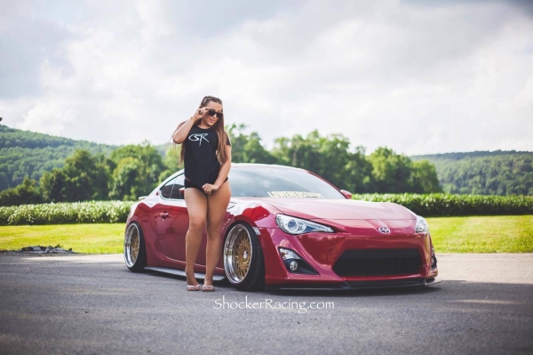 Sammy Marie aka ThatBoostedChick for ShockerRacingGirls with her Scion FRS_4