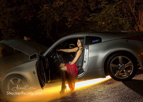 Sammie Jackson with a 350Z for ShockerRacingGirls