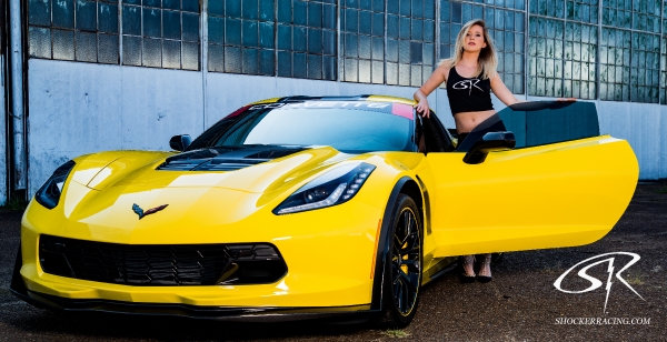 Karisha with a C7 Z06 by Chris Auditore Photography