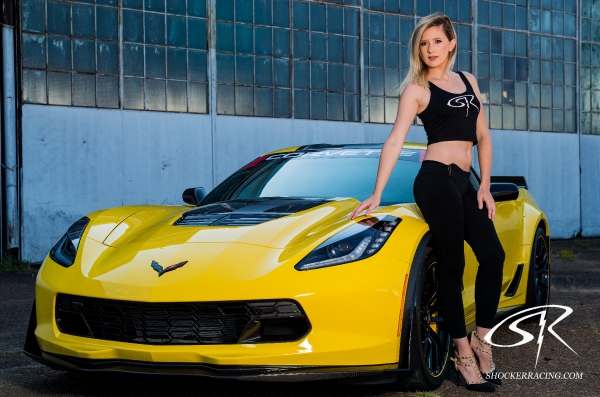Karisha with a C7 Z06 by Chris Auditore Photography