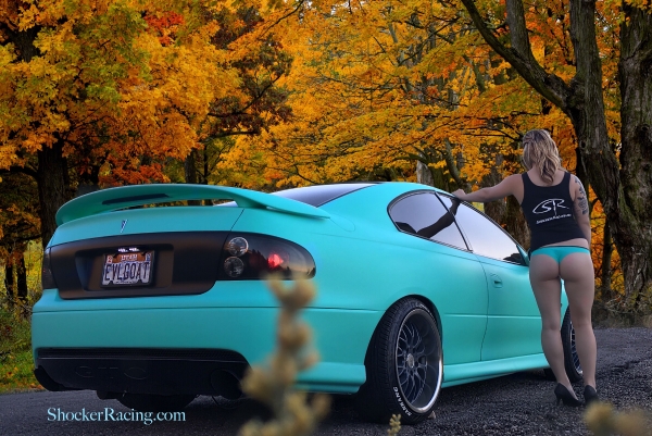 Michaela Hinostroza with a Tiffany Blue Mint Dipped GTO