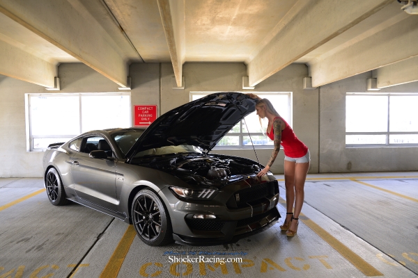 Brittaney Kaufman for ShockerRacingGirls with a Mustang GT350