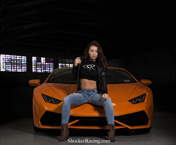 Bex Russ with a Lambo