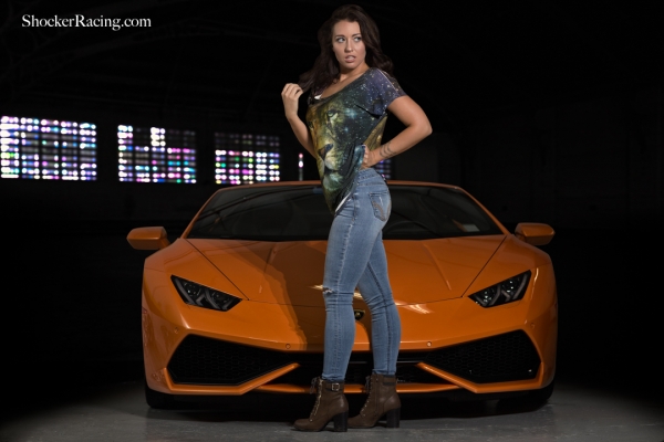 Bex Russ with a Lambo