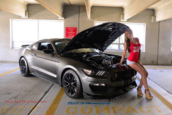 Brittaney Kaufman for ShockerRacingGirls with a Mustang GT350