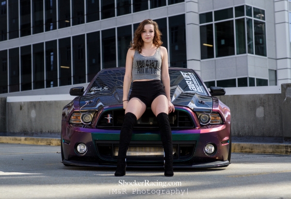 Sarah Senecal for ShockerRacingGirls with Beedojas Mustang_3