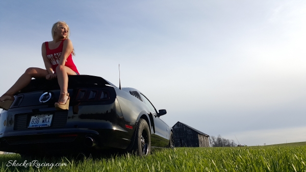 Jennifer Combs with her 2014 Ford Mustang GT