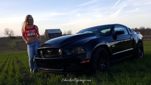 Jennifer Combs with her 2014 Ford Mustang GT