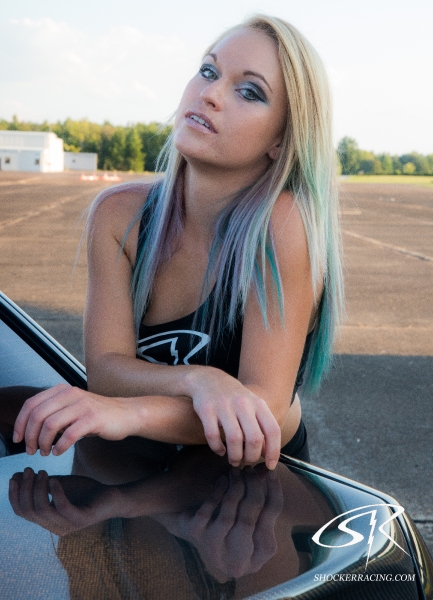 Katie Blaze with Dillon Rath's Subaru STI - Photos by Christ Auditore