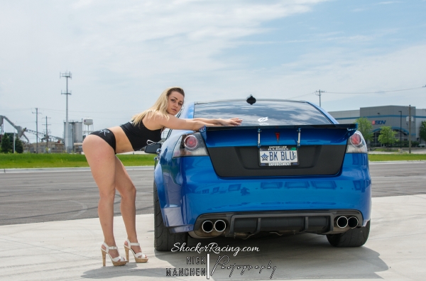 Adriannka with Nick Manchen's G8 GT for ShockerRacingGirls