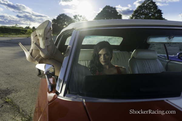 Kylin Sloan with a Mazda RX-7 and a 1970 Chevelle SS 396