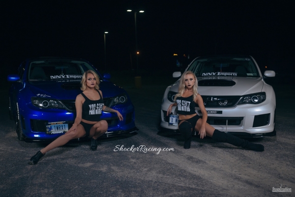 Lam and Courtney Lynn for ShockerRacing with a pair of Subies