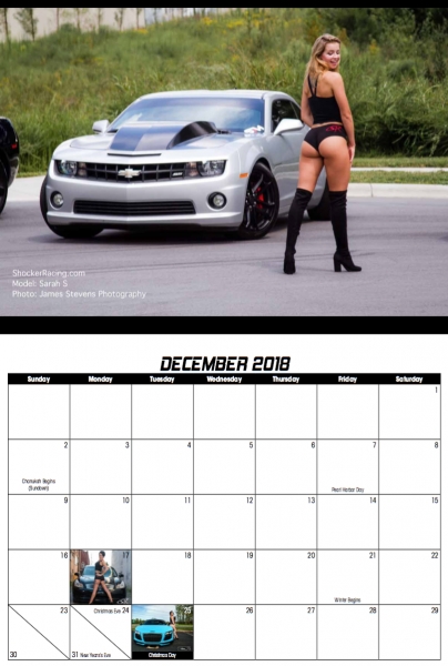2018 ShockerRacing Girls Calendar