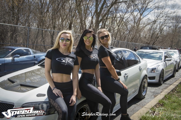 Adriannka, Lex, and Alice for ShockerRacing Girls at Speed Inc Open House 2018