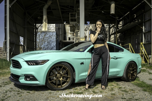 Bex Russ with Walter's S550 Mustang for ShockerRacing