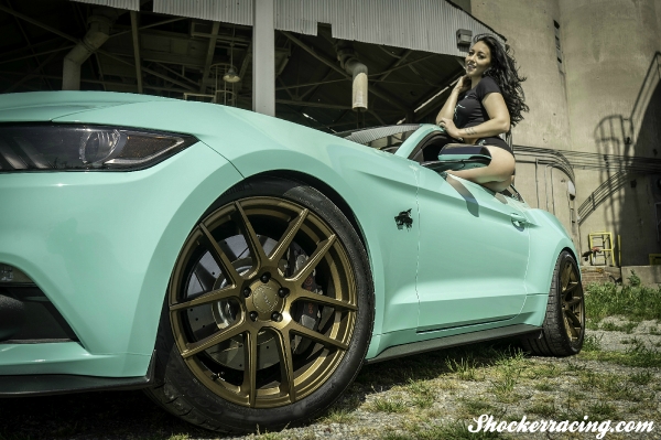 Bex Russ with Walter's S550 Mustang for ShockerRacing