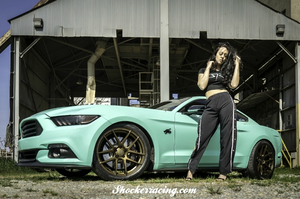 Bex Russ with Walter's S550 Mustang for ShockerRacing