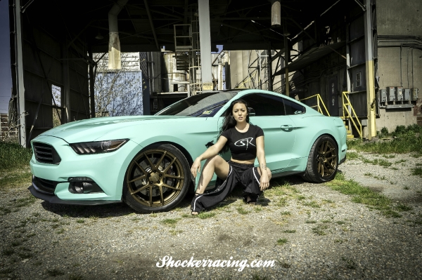 Bex Russ with Walter's S550 Mustang for ShockerRacing