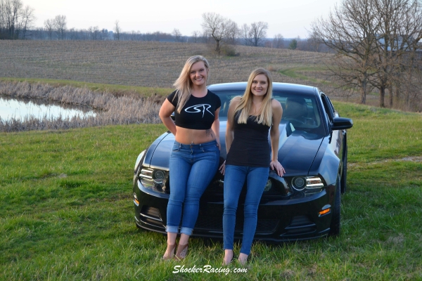 Jennifer Combs and her Sister Jordan for ShockerRacing Girls