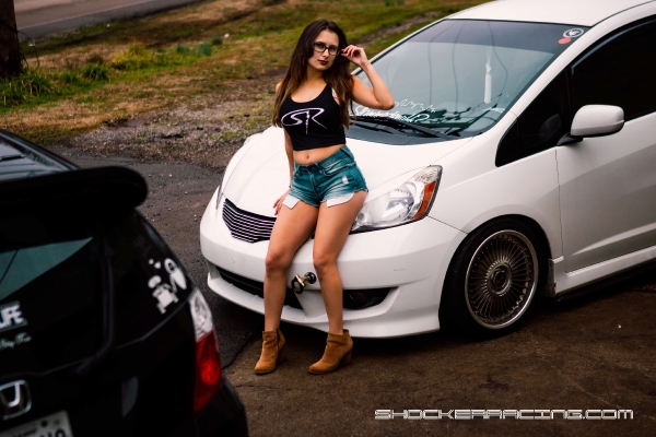 Court Lynn for ShockerRacing Girls with her Honda Fit