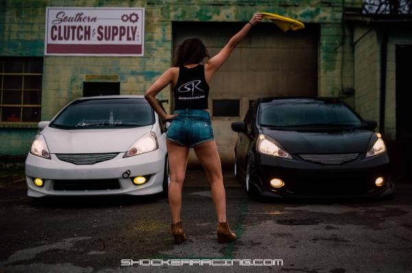 Court Lynn for ShockerRacing Girls with her Honda Fit